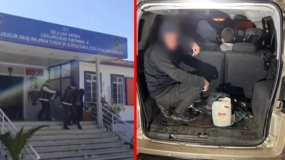 Hatay’da 6 yabancı uyruklu göçmen yakalandı! 2 organizatöre ağır fatura Hatay’da 6 yabancı uyruklu göçmen yakalandı! 2 organizatöre ağır fatura