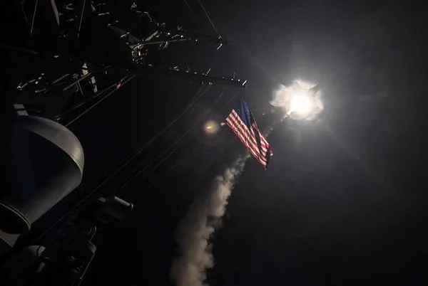 ABD’nin Suriye’ye saldırısından ilk görüntüler