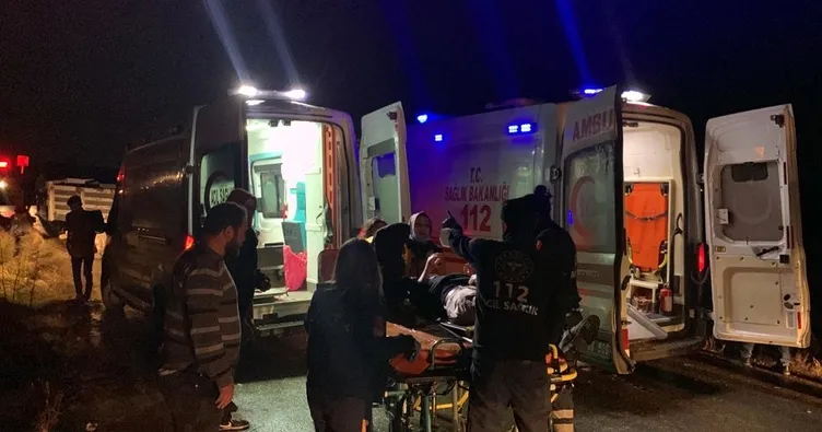 Tekirdağ’da feci kaza: 1 ölü 20 yaralı