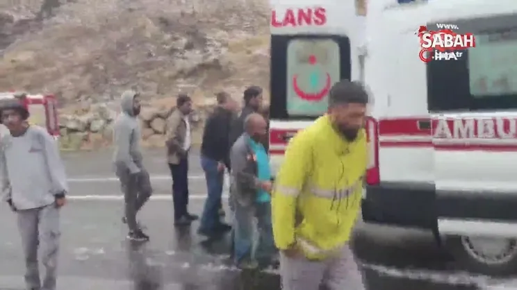 Dolu yağışı kazaya neden oldu: 3 yaralı | Video