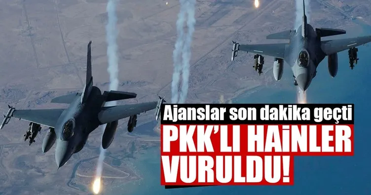 Son dakika: PKK’lı hainlerin tepesine bomba yağdı