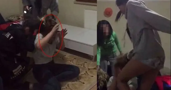 Genç kızların burun kırmalı kavgası!