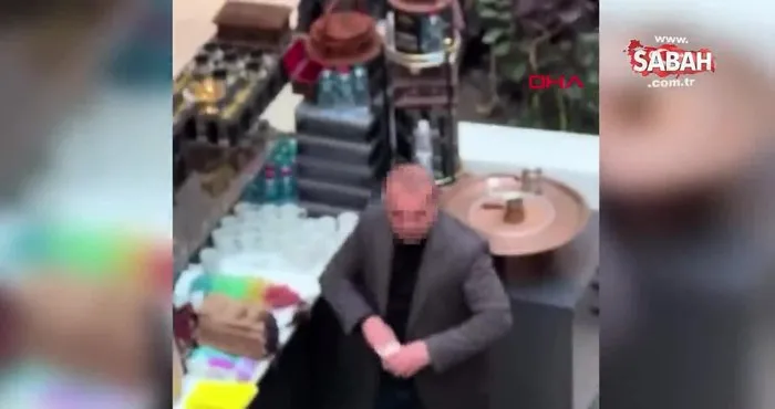Edirne’de fincanları tükürerek temizleyen işletmeci kamerada | Video