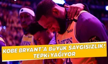 NBA efsanesi Kobe Bryant’a büyük saygısızlık! Tepki yağıyor...