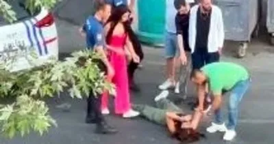Yabancı uyruklu iki kadından taksiye çantalı ve tekmeli saldırı