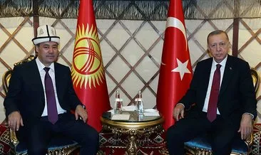 Başkan Erdoğan, Kırgızistan Cumhurbaşkanı Caparov ile görüştü