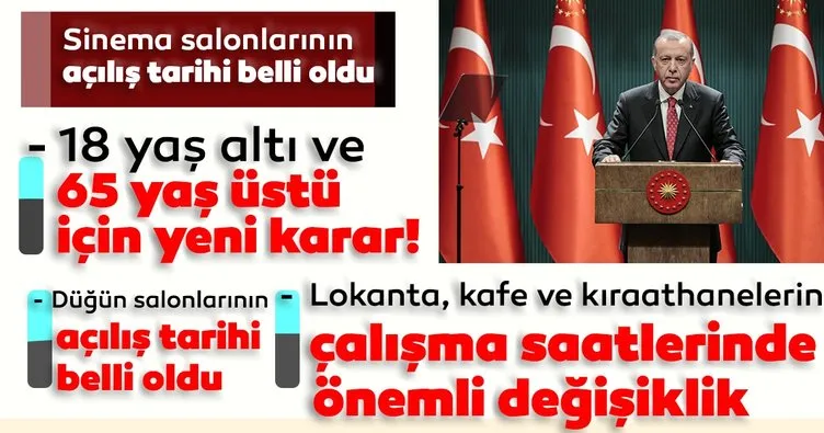 Son dakika haberleri... Başkan Erdoğan yeni normalleşme planını açıkladı! İşte alınan yeni kararlar