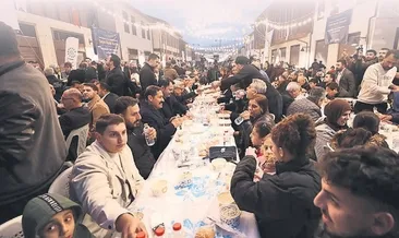 Büyük aile sofrası Hatay’da kuruldu