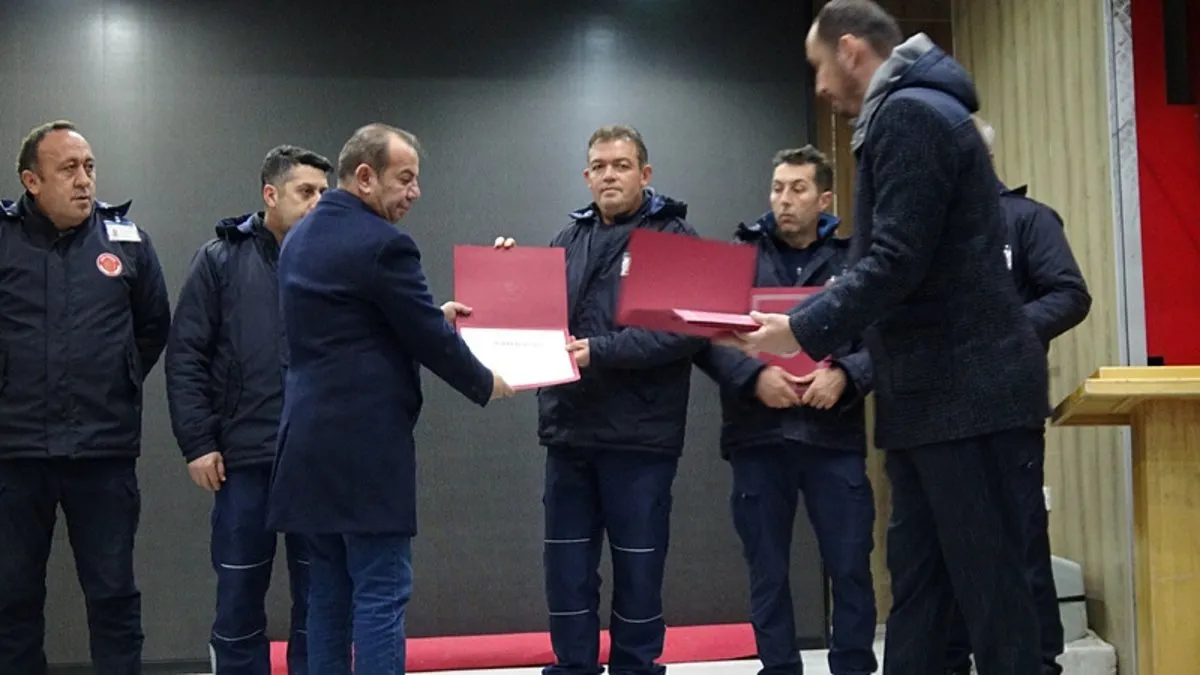 Tanju Özcan'dan pes dedirtecek skandal! Otel faciası soruşturmasında tutuklanan personellere şeref belgesi