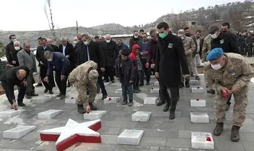 Terör örgütü PKK’nın Hamzalı’da katlettiği 23 şehit törenle anıldı