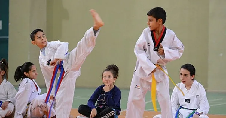 Yıldırımlı çocuklara ücretsiz taekwondo dersi