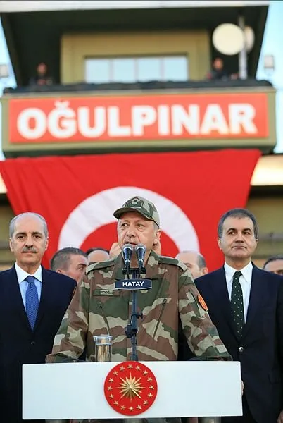 Cumhurbaşkanı Erdoğan sınır karakolunda