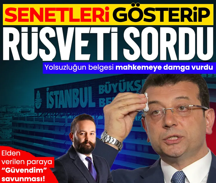 Senetleri gösterip rüşveti sordu
