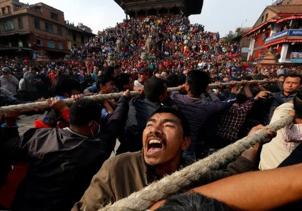 Nepal'in yeni yıl festivali: Bisket Jatra
