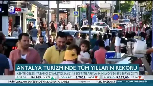 Antalya turizminde tüm yılların rekoru