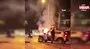 Sakarya’da korkutan kaza: Kafa kafaya çarpışan SUV araç alev aldı! | Video