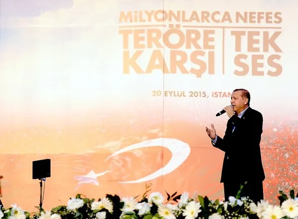 Yenikapı'da 'Teröre Karşı Tek Ses' mitingi