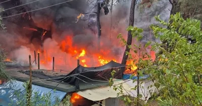 Fethiye’de Çadır kamping küle döndü