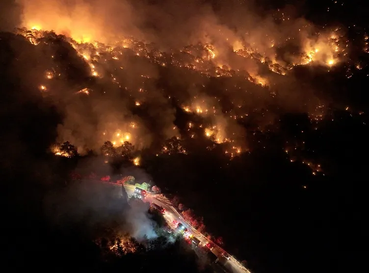 Define ararken ormanı yaktı fotoğrafını çekip sevgilisine attı: Sakın bana orası olduğunu söyleme!