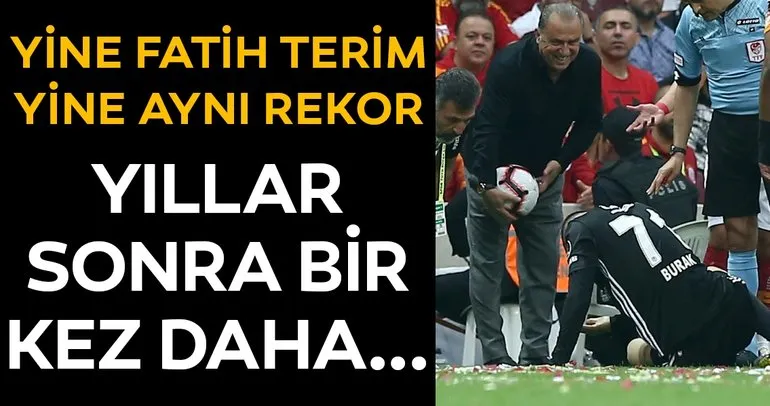 Yine Fatih Terim yine rekor! Galatasaray tarihine geçti