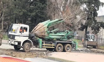 Maçka Parkı’nın ağaçları taşınıyor