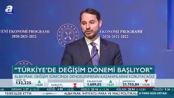 Bakan Albayrak Yeni Ekonomi Programı'nı açıkladı
