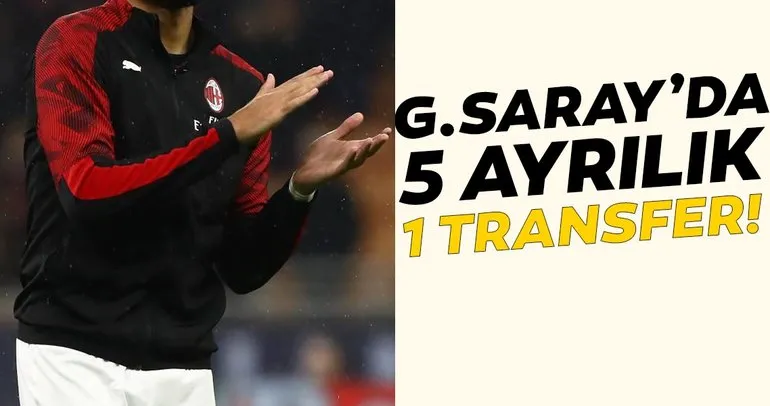 Galatasaray’da 5 ayrılık 1 transfer!