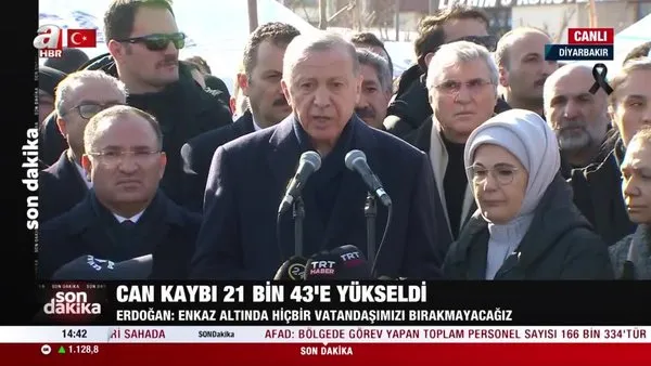 Son Dakika: Başkan Erdoğan deprem bölgesinde: 