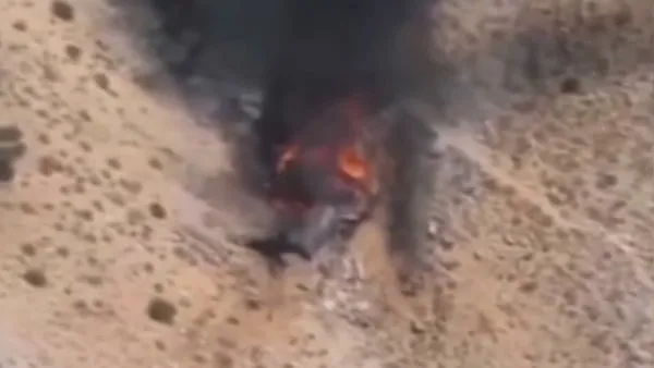 SON DAKİKA: Kahramanmaraş'ta düşen uçağın enkazı kamerada!