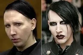 Marilyn Manson’un makyajsız hali!