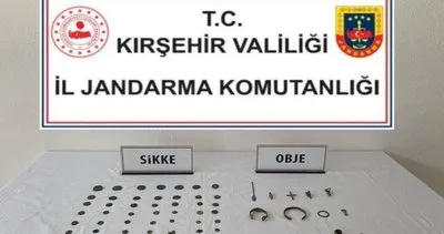 Tarihi eser operasyonunda 69 sikke, 13 obje ele geçirildi #kirsehir