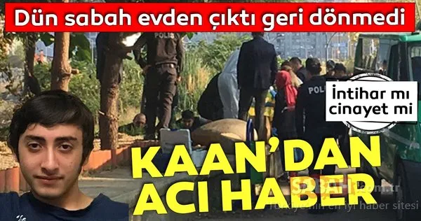 Rize'de dünden beri kayıp olan 16 yaşındaki Kaan'dan kötü haber geldi