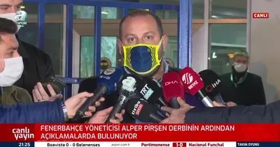 Fenerbahçe-Beşiktaş maçı sonrası Alper Pirşen’den flaş sözler!