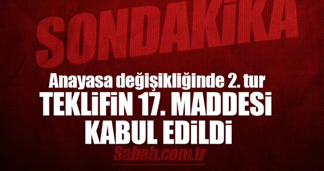 Anayasa değişikliğinde 2.tur