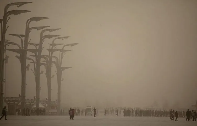 Çin’de kum fırtınası