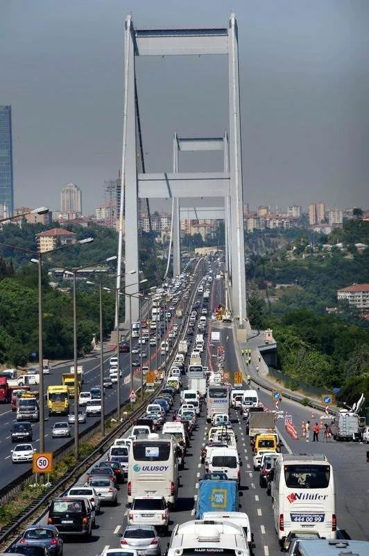Fatih Sultan Mehmet Köprüsü'nde trafik çilesi