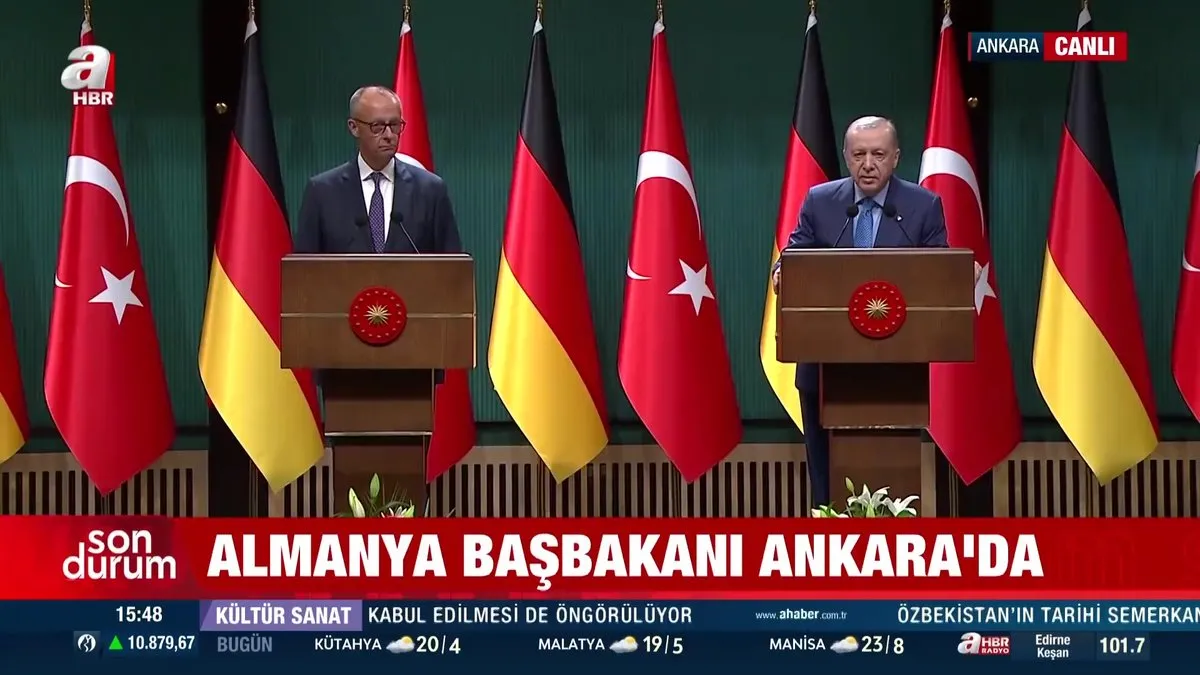 Son Dakika | Almanya Başbakanı Merz Ankara’da: “İş birliğimiz, Avrupa’nın güvenliği için vazgeçilmezdir” | Video videosunu izle Son Dakika | Almanya Başbakanı Merz Ankara’da: “İş birliğimiz, Avrupa’nın güvenliği için vazgeçilmezdir” | Video videosunu izle