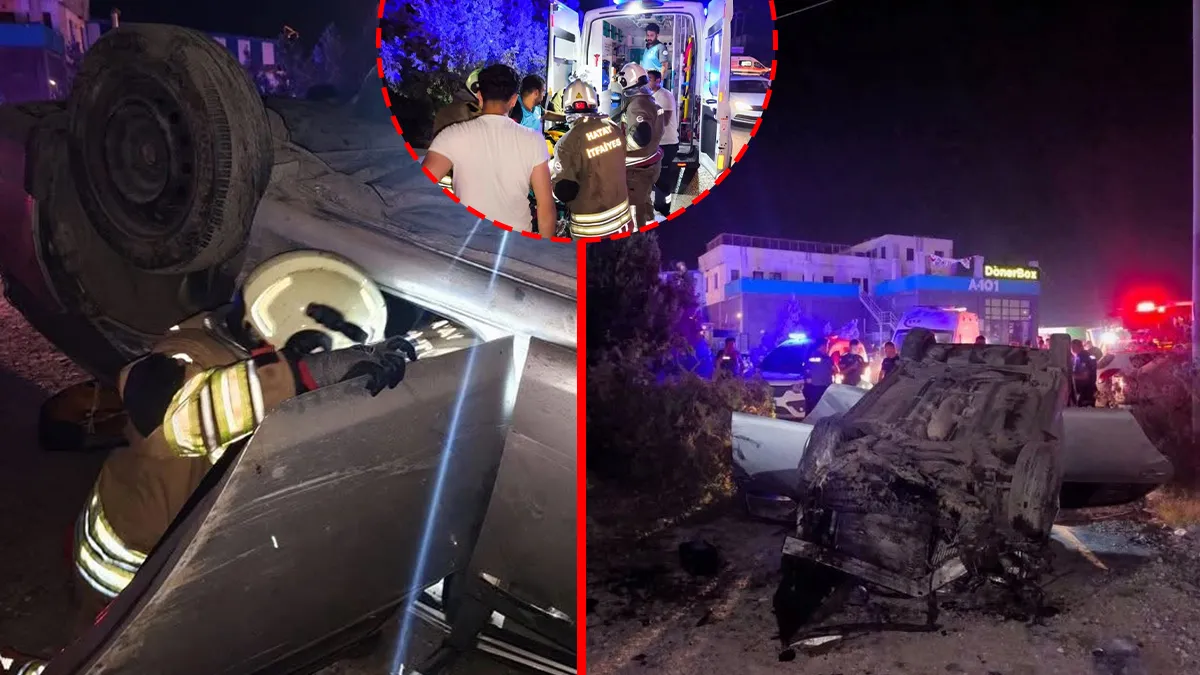 Hatay’da feci kaza! Otomobil direğe çarparak taklalar attı: Yaralılar var! Hatay’da feci kaza! Otomobil direğe çarparak taklalar attı: Yaralılar var!