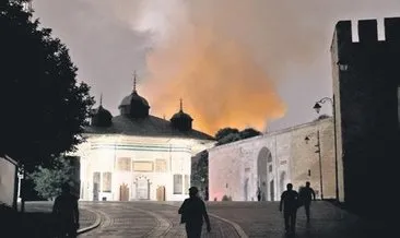 Topkapı Sarayı’nda korkutan yangın