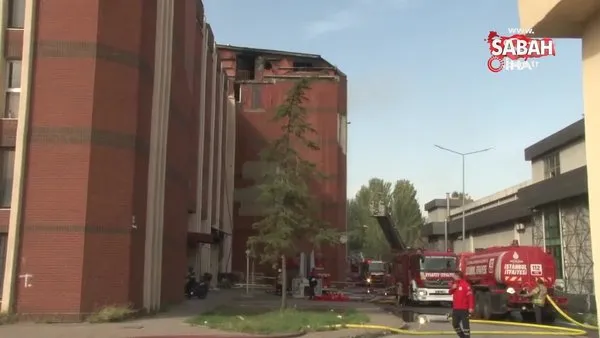 Başakşehir’de ayakkabı imalathanesinde çıkan yangın 4 saat sonra söndürüldü | Video