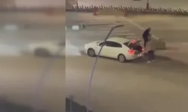 Karabük'te kaldırım taşı hırsızlığı kamerada #karabuk