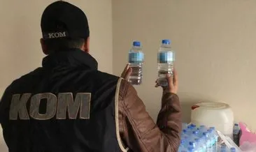 Bursa polisi sahte içkiden ölümleri önledi  Sahte içki üretip satacaktı polise takıldı
