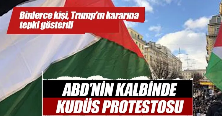 Washington’da Kudüs protestosu
