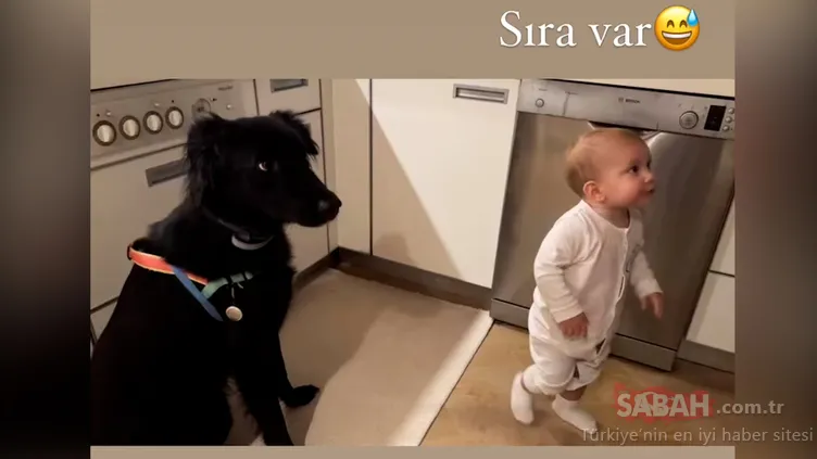 Aslı Enver minik kızı Elay’ın yemek yerken sevimli anlarını paylaştı! Aslı Enver: Sıra var!