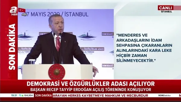 Başkan Erdoğan, Faruk Nafiz Çamlıbel'in şiirini okudu | Video