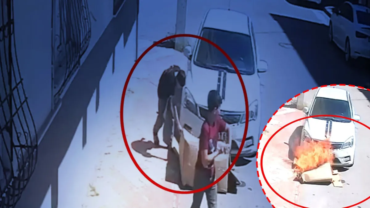 Batman'da faciadan dönüldü: Çocukların yaktığı karton otomobili tutuşturdu: O anlar kamerada Batman'da faciadan dönüldü: Çocukların yaktığı karton otomobili tutuşturdu: O anlar kamerada