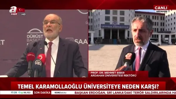 Ardahan'a üniversite açılmasını gereksiz bulan Temel Karamollaoğlu'na Ardahan Üniversitesi Rektörü Biber'den tepki!