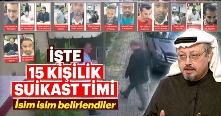 İşte 15 kişilik suikast timi
