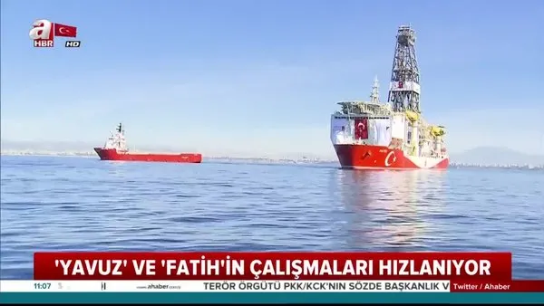 Fatih'ten sonra Yavuz da Doğu Akdeniz'de arama çalışmalarına başlıyor
