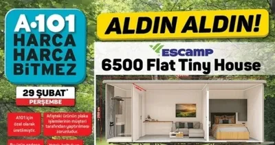 A101 AKTÜEL KATALOG 29 Şubat 2024: Perşembe indirimlerinde A101 tiny house! İşte haftanın aktüel ürünler kataloğu